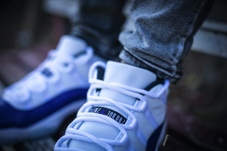 Giày Nike Air Jordan 11 Retro Low White 'Concord' AH7860-100 - Ảnh 2