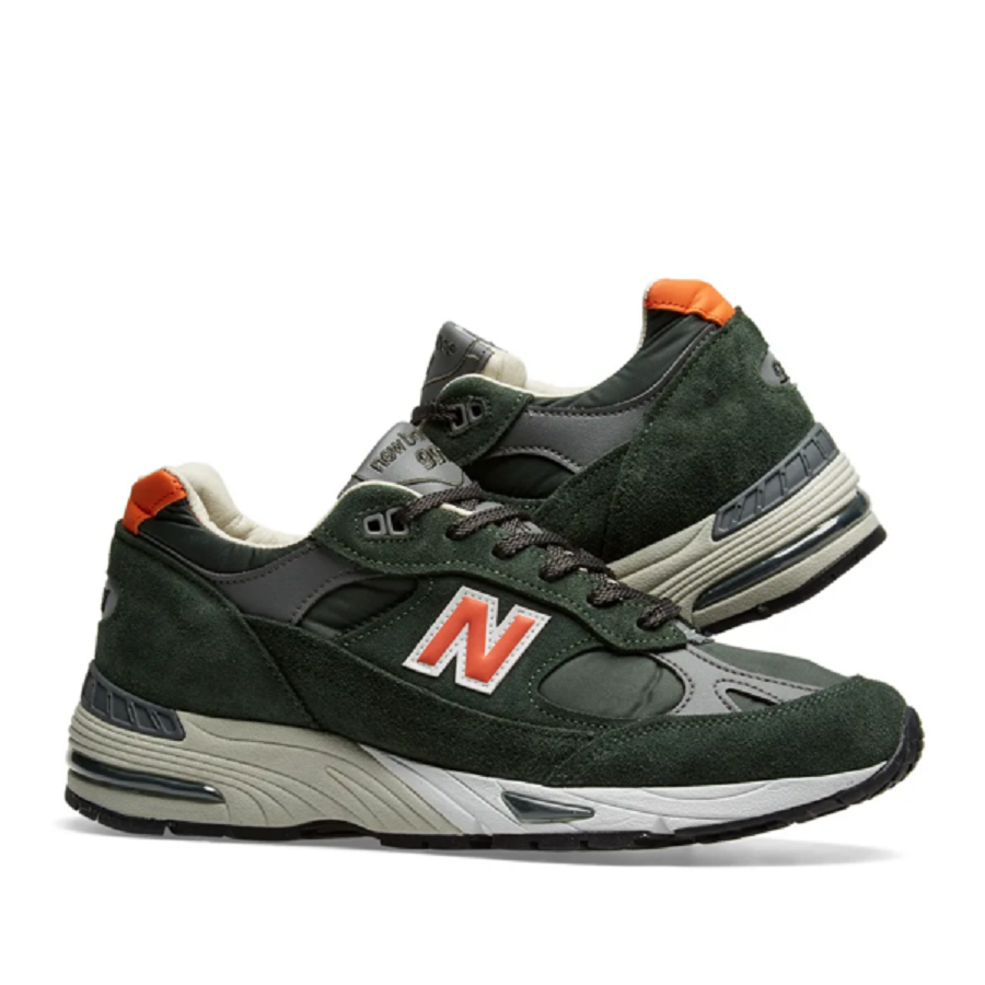 Giày New Balance 991 Made in England ‘Forest Green Orange’ M991TNF - Ảnh 5