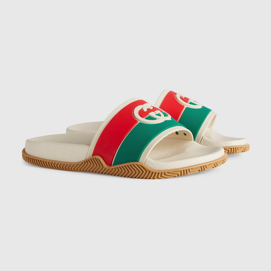 Dép Gucci Interlocking G Slide 'Beige' 681330-JFA00-9136 - Ảnh 3