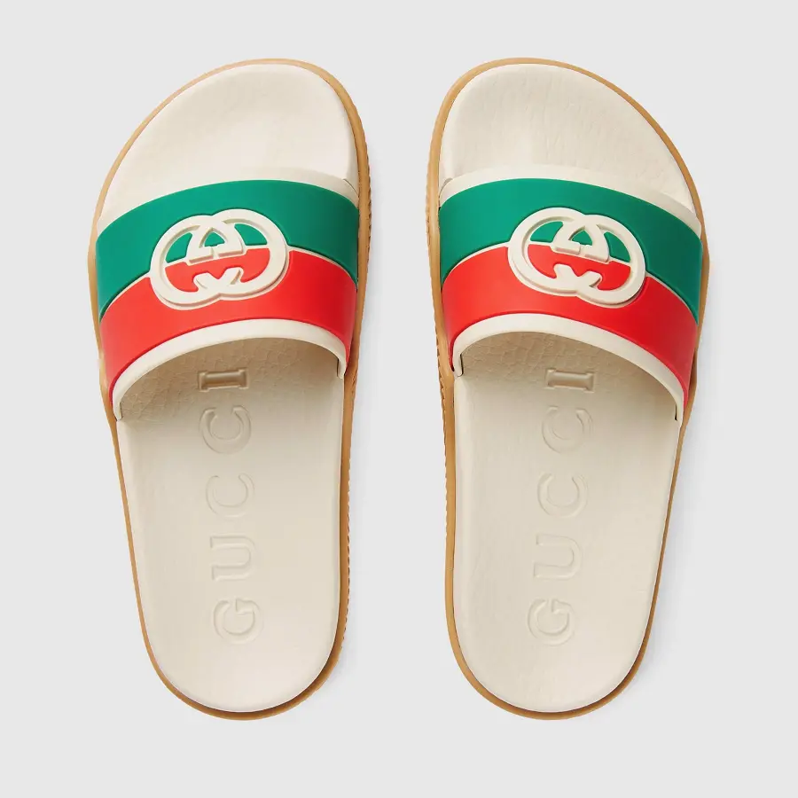 Alternative view of Dép Gucci Interlocking G Slide 'Beige' 681330-JFA00-9136