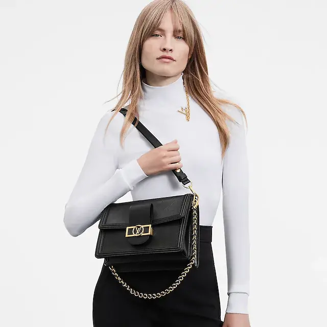 Alternative view of Túi Louis Vuitton Dauphine MM Epi 'Black' M56141