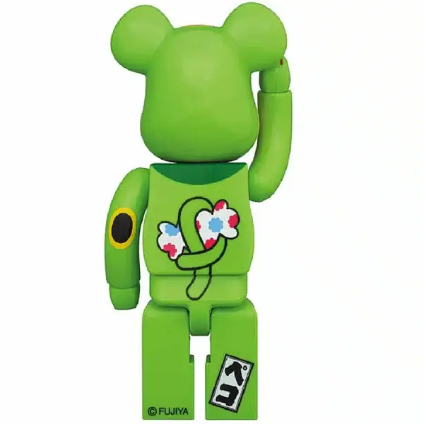 Alternative view of Mô Hình Bearbrick Pekochan Neko - Florescent Green 100% & 400%