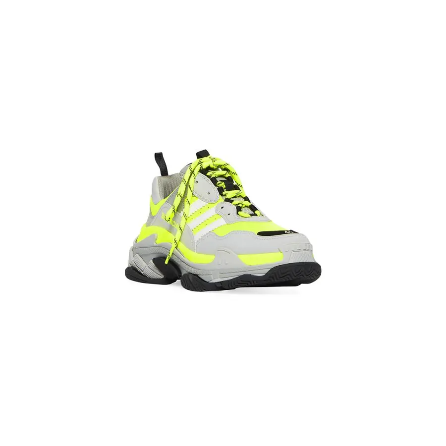 Giày Balenciaga x Adidas Triple S 'Neon Gray' 712821-W2ZB5-7512 - Ảnh 4