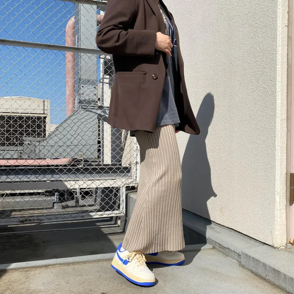 Alternative view of Giày Nike Air Force 1 '07 'Beige Blue' FJ5440-133