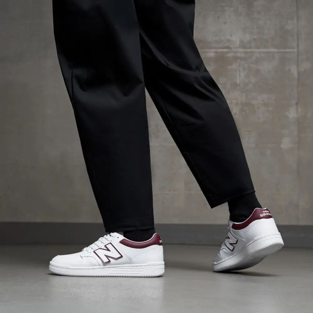 Giày New Balance 480 'White Burgundy' BB480LDB - Ảnh 3