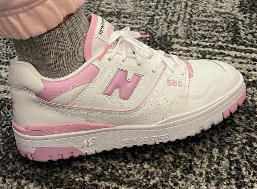 Giày New Balance 550 'White Pink' BBW550BD - Ảnh 2