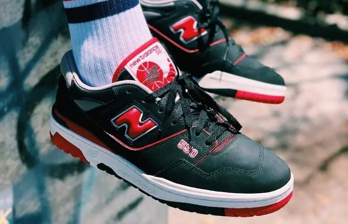 Giày New Balance 550 'Black Red' BB550SG1 - Ảnh 5