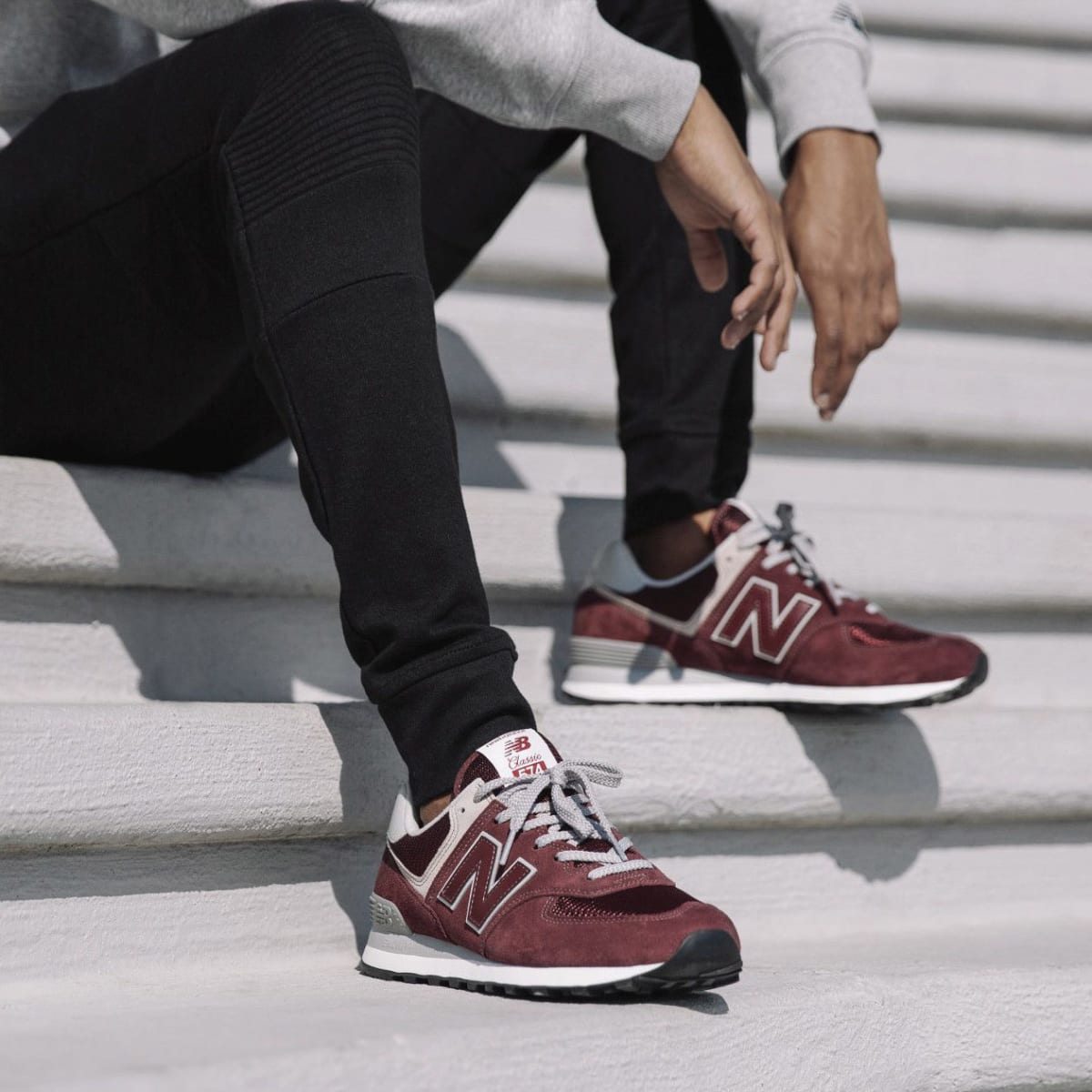 Giày New Balance 574 'Wine Red' ML574VB - Ảnh 3