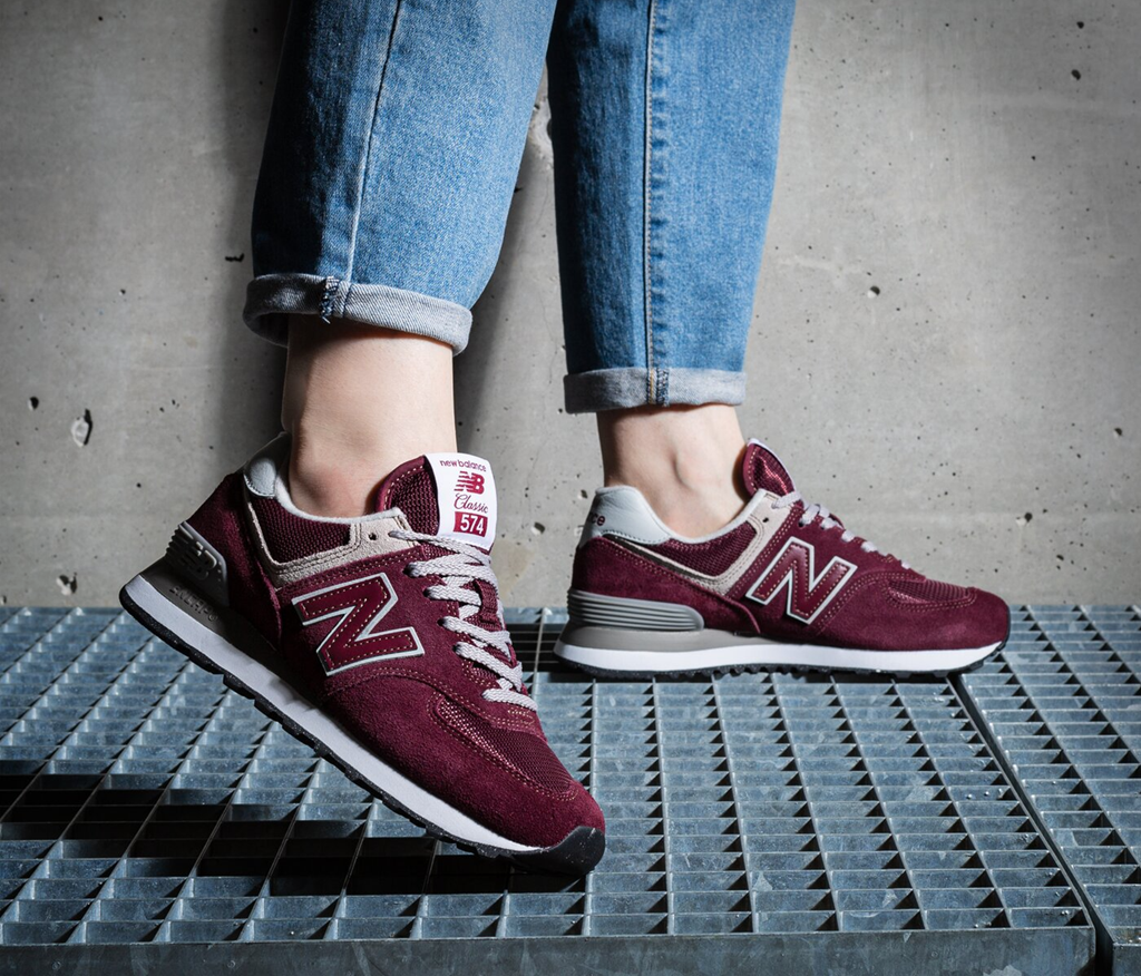 Alternative view of Giày New Balance 574 Classic 'Burgundy' WL574EVM