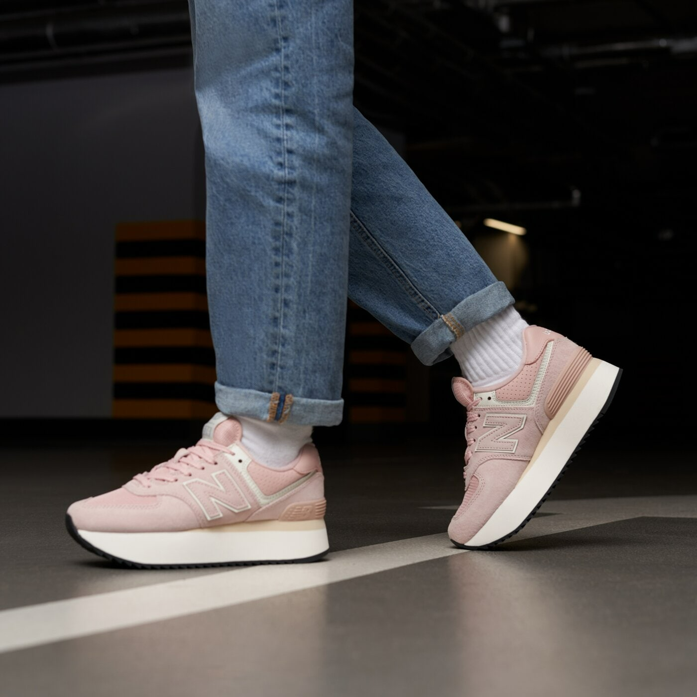 Giày New Balance 574+ AC 'Pink' WL574ZAC - Ảnh 5