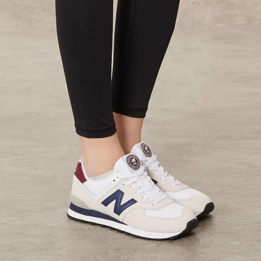 Alternative view of Giày New Balance 574 Classic 'White Natural Indigo' ML574HX2