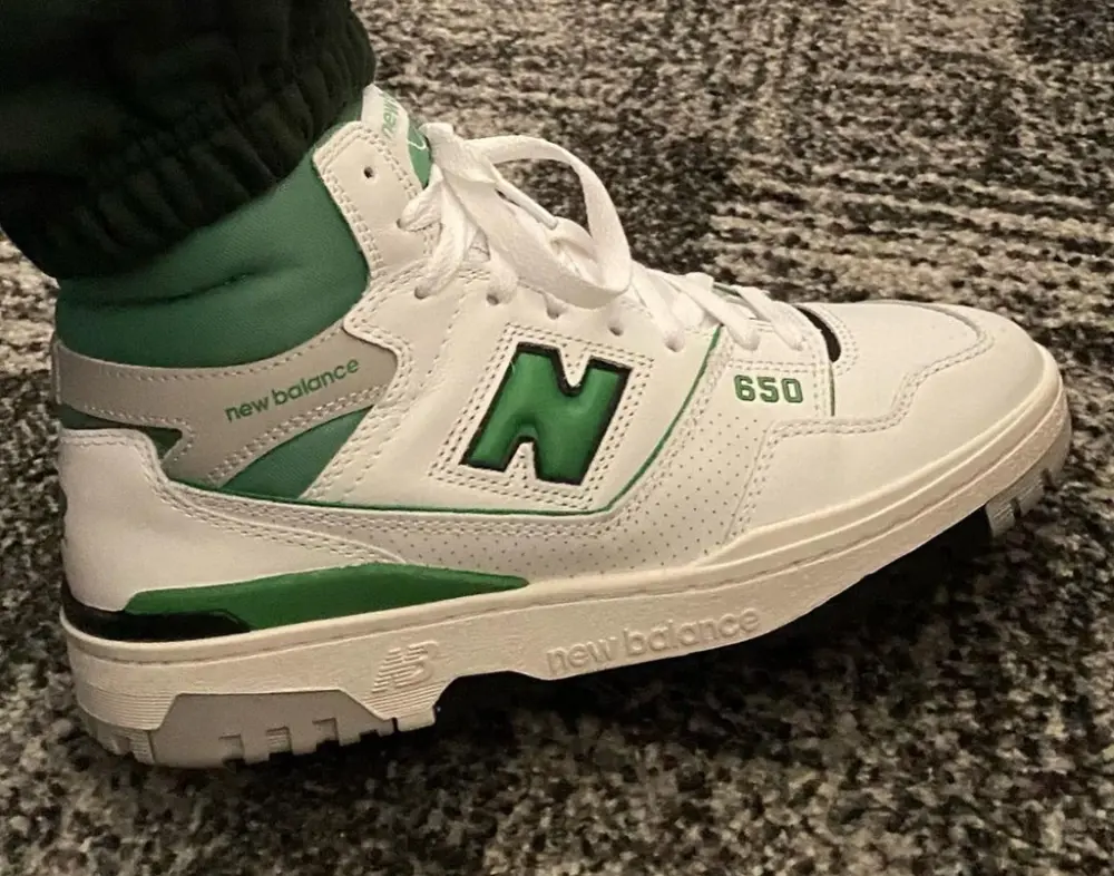 Alternative view of Giày New Balance 650R 'White Green' BB650RWG