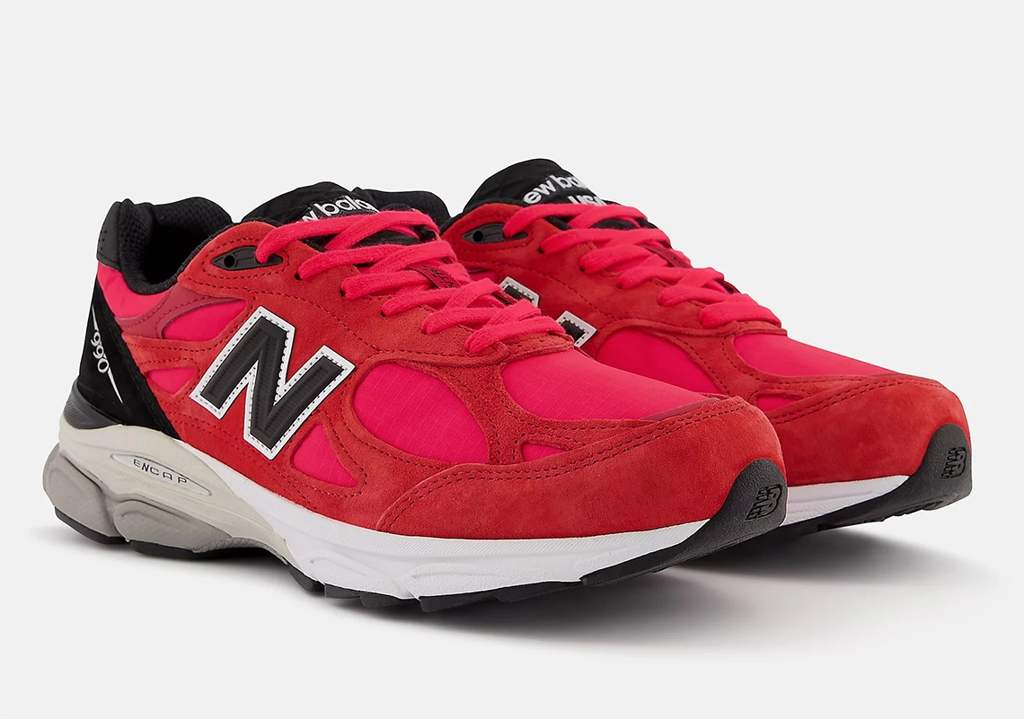 Giày New Balance 990v3 Made In USA 'Red Suede' M990PL3 - Ảnh 4