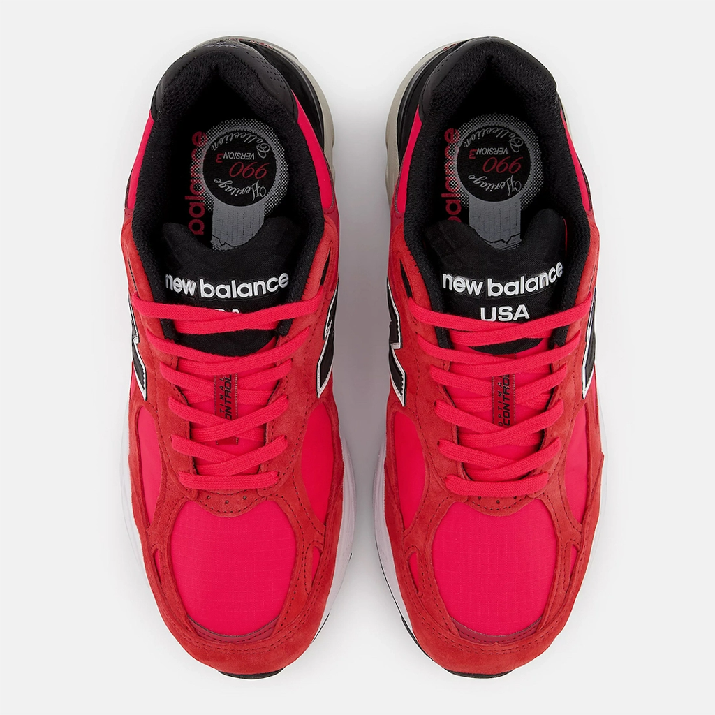 Giày New Balance 990v3 Made In USA 'Red Suede' M990PL3 - Ảnh 6