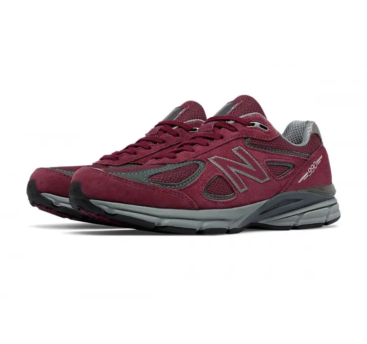 Alternative view of Giày New Balance 990v4 Made In USA ‘Burgundy’ M990BU4