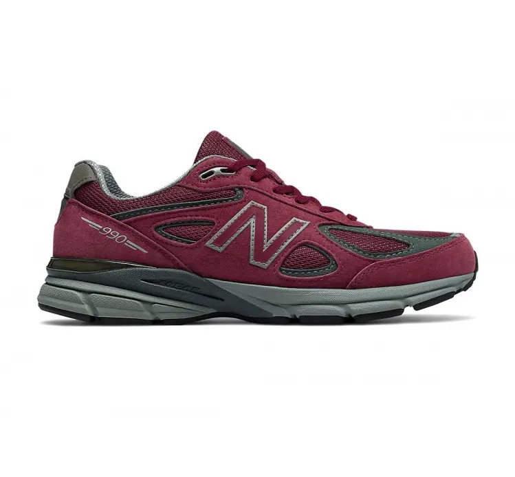 Giày New Balance 990v4 Made In USA ‘Burgundy’ M990BU4 - Ảnh 3
