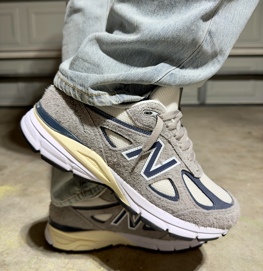 Giày New Balance 990v4 'Grey Navy' U990TA4 - Ảnh 4