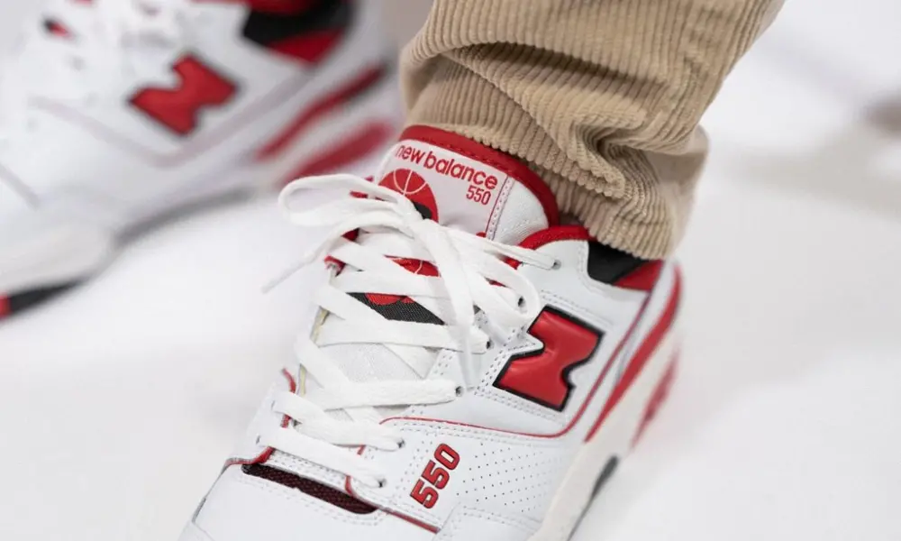 Giày New Balance 550 'White Team Red' BB550SE1 - Ảnh 4