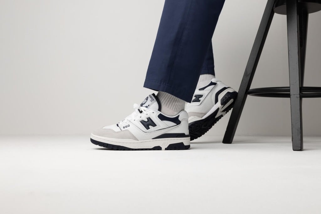 Giày New Balance 550 'White Navy' BB550WA1 - Ảnh 3
