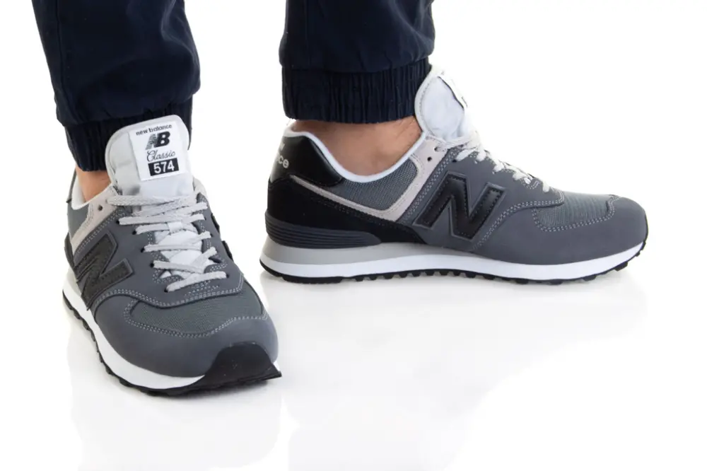 Giày New Balance 574 'Grey Black' ML574OS2 - Ảnh 4