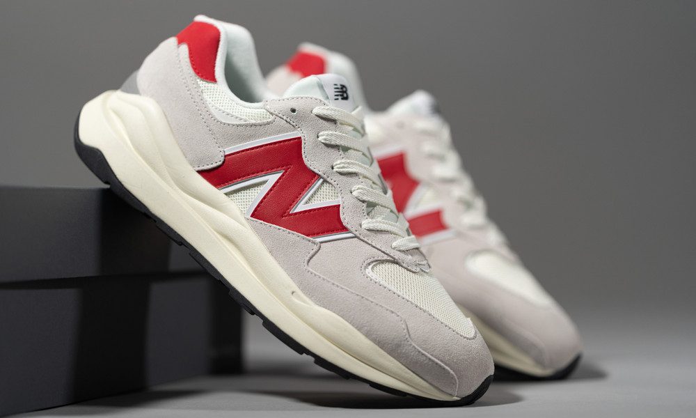 Giày New Balance 57/40 'Grey Red' M5740CC - Ảnh 2