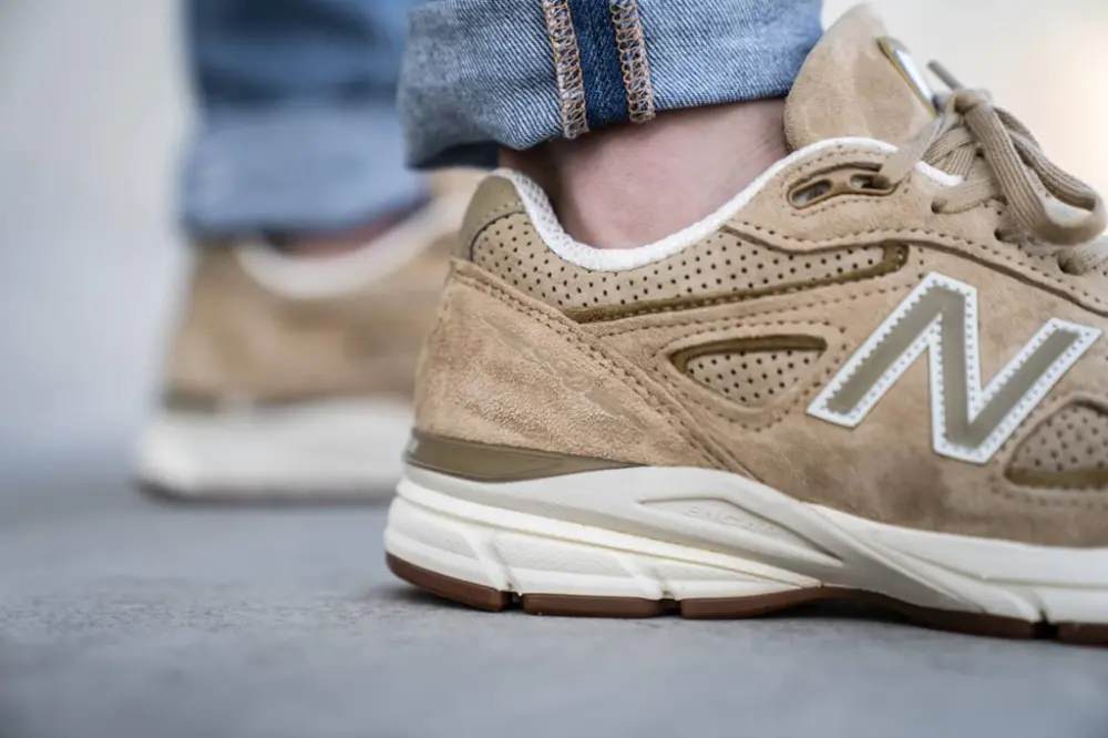 Giày New Balance 990v4 Made in USA ‘Tan’ M990HL4 - Ảnh 3