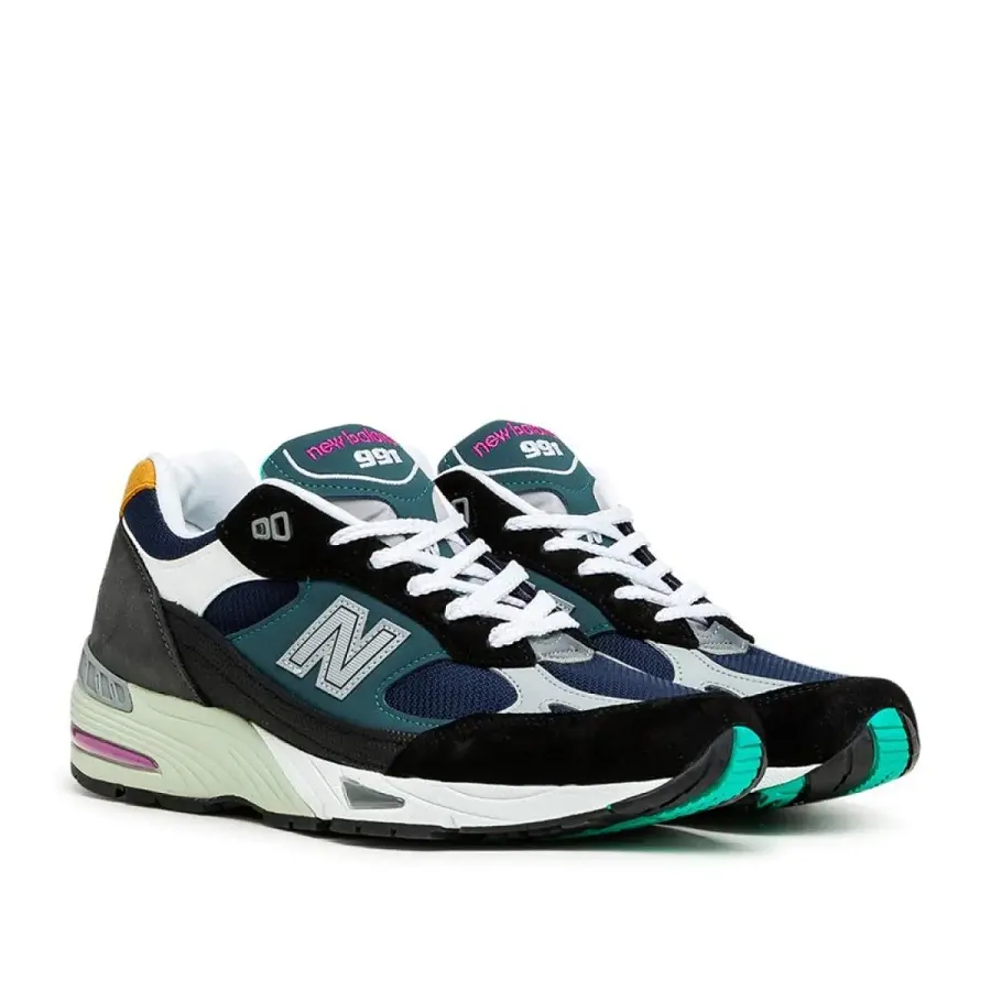 Giày New Balance 991 Made In England ‘Black Blue’ M991MM - Ảnh 5