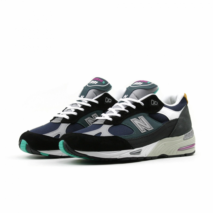 Giày New Balance 991 Made In England ‘Black Blue’ M991MM - Ảnh 6