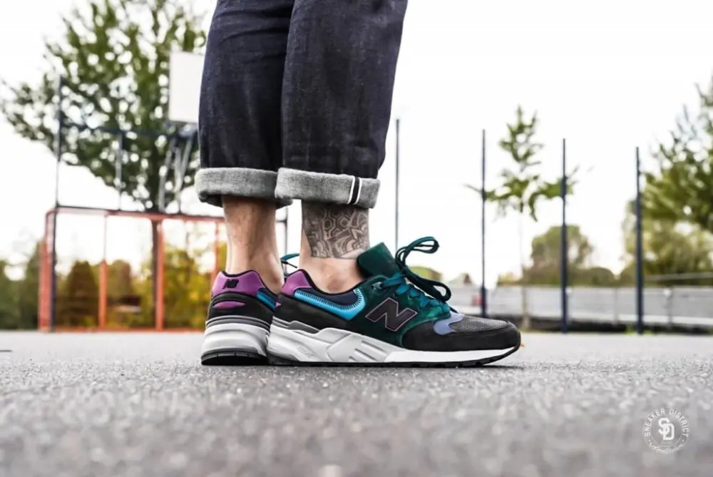 Giày New Balance 999 'Green Black Purple' M999JTB - Ảnh 5