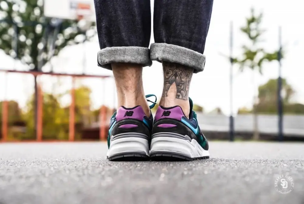 Giày New Balance 999 'Green Black Purple' M999JTB - Ảnh 4