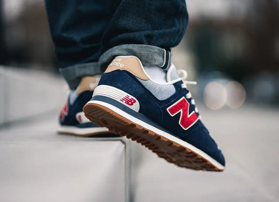 Giày New Balance 574 'Navy Red' ML574PTRD - Ảnh 6