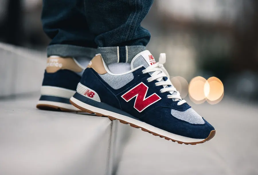 Giày New Balance 574 'Navy Red' ML574PTRD - Ảnh 5