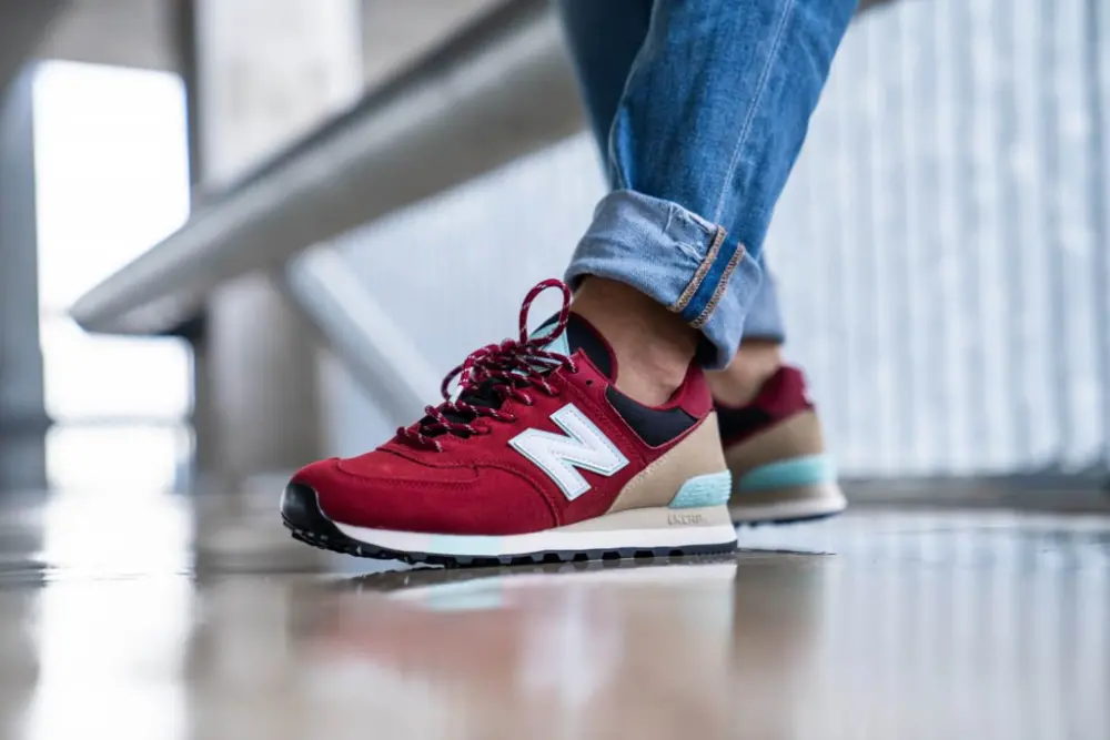 Giày New Balance 574 'Red' ML574JHQ - Ảnh 4
