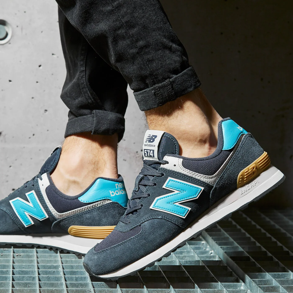 Giày New Balance 574 Classic 'Navy Blue' WL574EVN - Ảnh 2