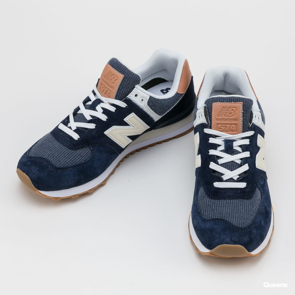 Giày New Balance 574 Natural Indigo Mahogany ML574TYA - Ảnh 9