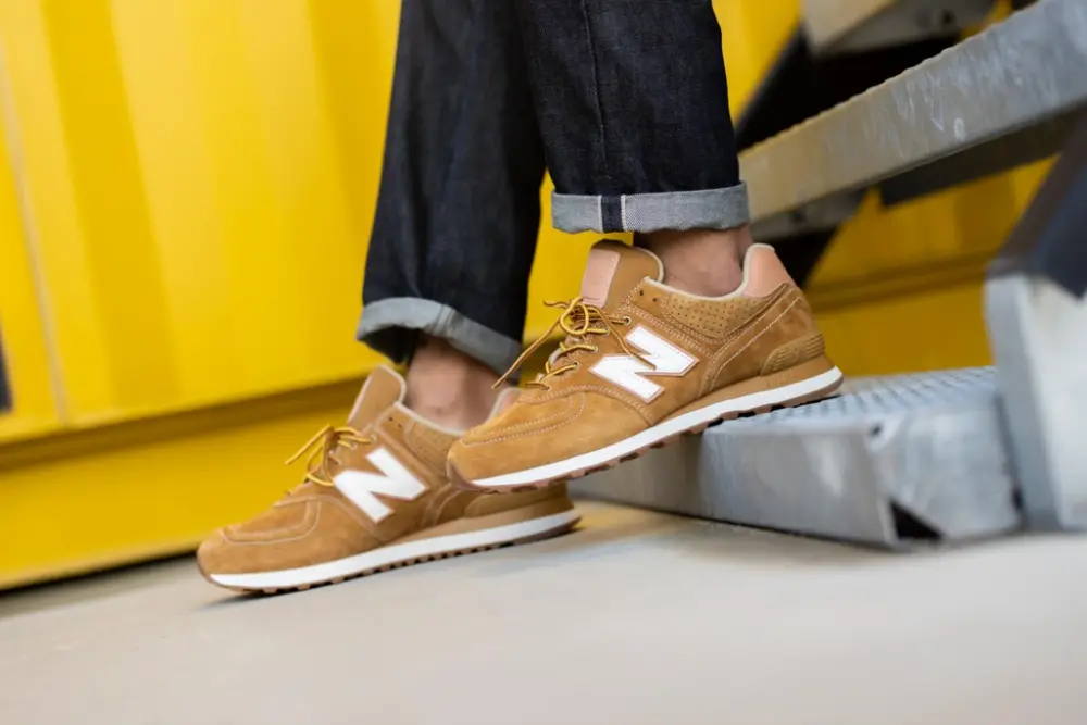 Giày New Balance 574 Brown ML574XAA - Ảnh 4