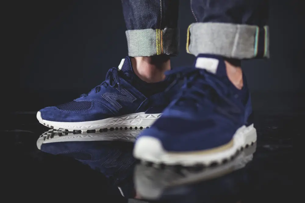 Alternative view of Giày New Balance 574 'Navy' MS574FSL