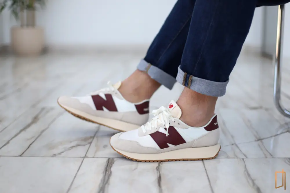 Giày New Balance 237 'White Burgundy' MS237SB - Ảnh 10