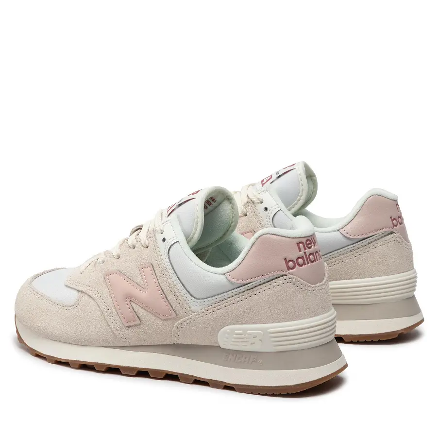 Giày New Balance 574 'White Pink Gum' U574RE2 - Ảnh 4