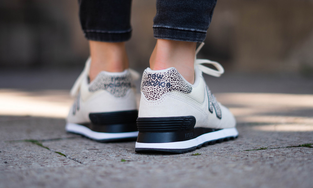 Giày New Balance Wmns 574 Cheetah Print Angora WL574AND - Ảnh 6