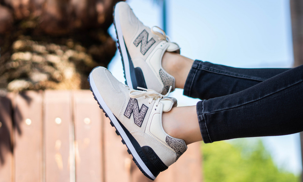 Giày New Balance Wmns 574 Cheetah Print Angora WL574AND - Ảnh 3