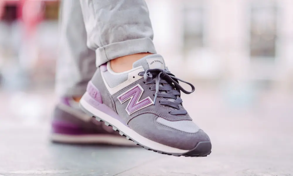 Giày New Balance 574 Purple Gray WL574LDB - Ảnh 4