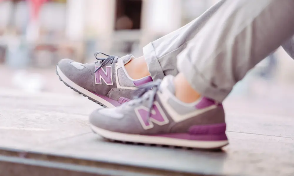Alternative view of Giày New Balance 574 Purple Gray WL574LDB