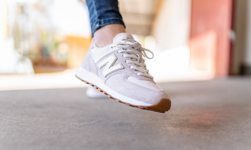Giày New Balance Wmns 574 'Pink' WL574SAX - Ảnh 4