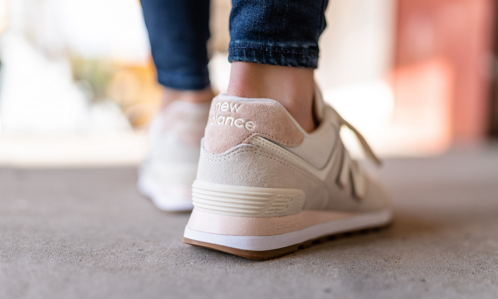 Giày New Balance Wmns 574 'Pink' WL574SAX - Ảnh 5