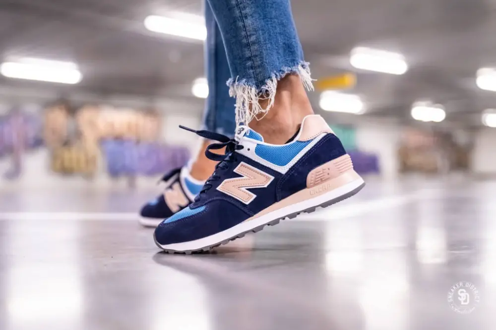 Giày New Balance 574 'Navy Pink' WL574WND - Ảnh 3