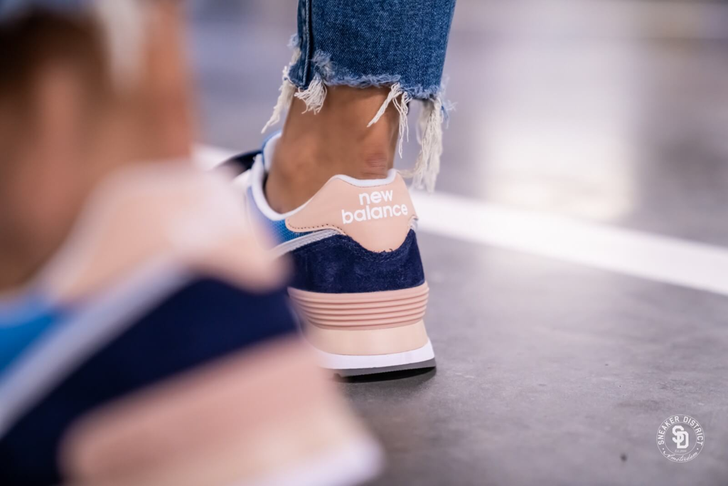 Giày New Balance 574 'Navy Pink' WL574WND - Ảnh 7