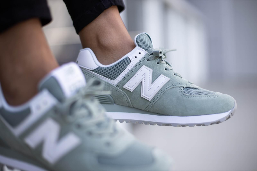 Giày New Balance Wmns 574 'Green White' WL574OAD - Ảnh 3