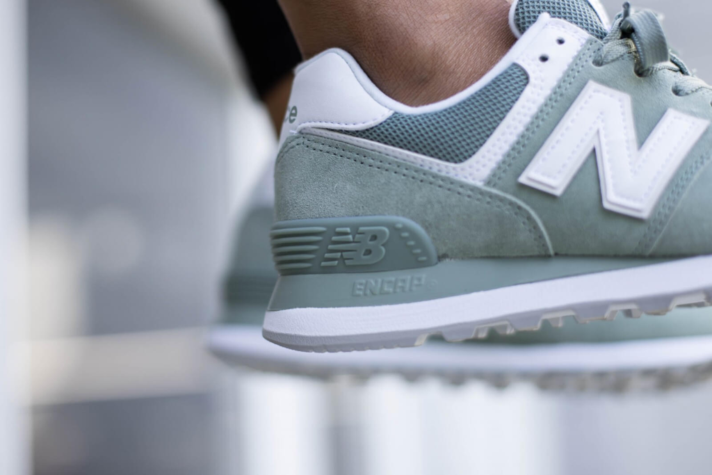 Giày New Balance Wmns 574 'Green White' WL574OAD - Ảnh 2