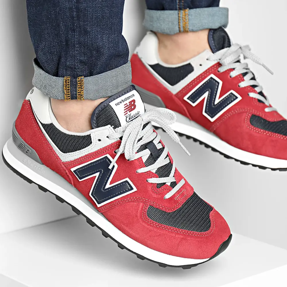 Giày New Balance 574 'Red Navy White' ML574EH2 - Ảnh 3